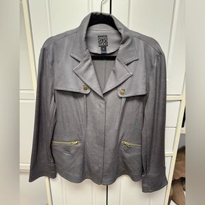 Liquid leather bomber jacket